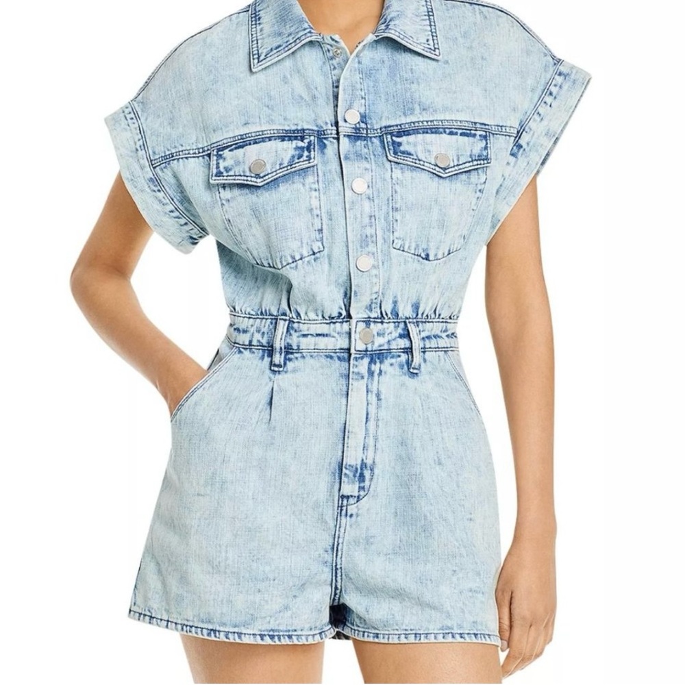 Blank NYC light denim romper